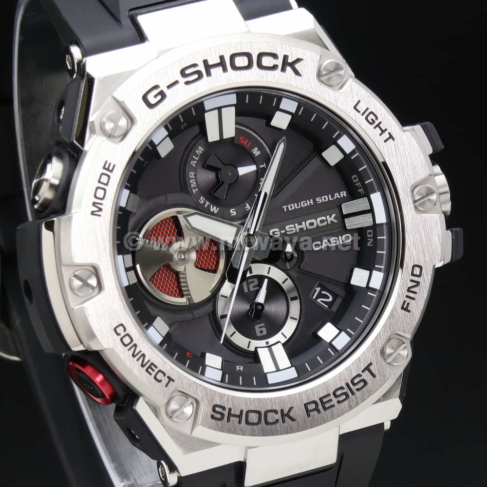 カシオ CASIO 腕時計 G-SHOCK GST-B100-1AJF 黒