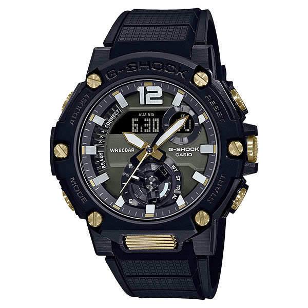 カシオ G-SHOCK GST-B300 Series 保証期間中(2022.12) GST-B300B-5AJR 箱 保証書 バンド×2 SS メンズ時計 グレー 美品