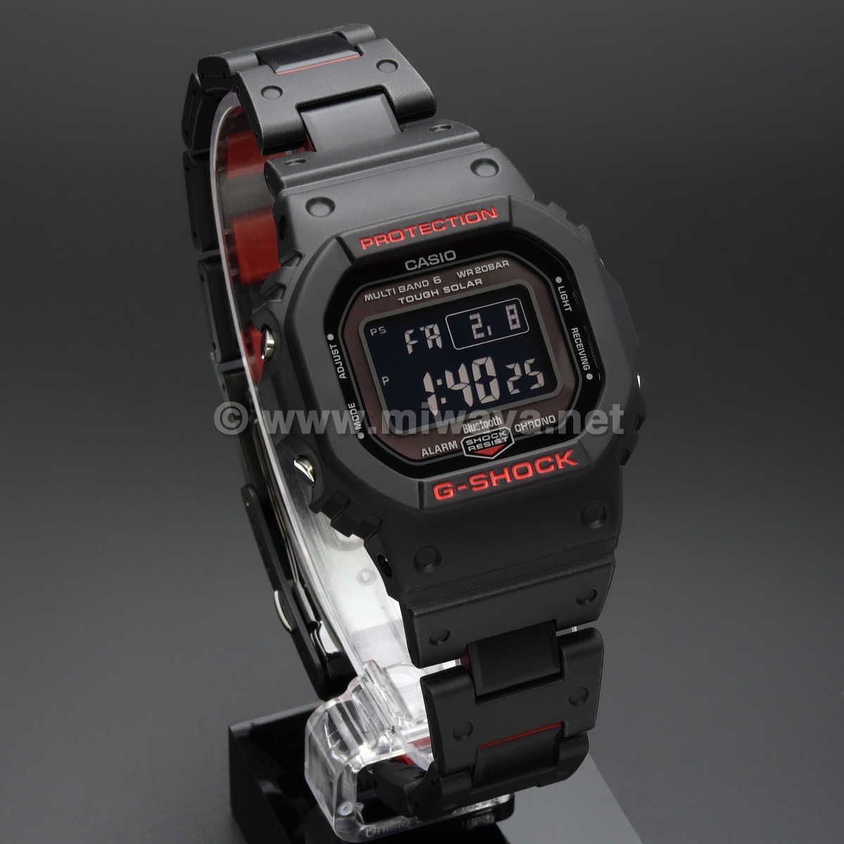 カシオ G-SHOCK GW-B5600HR-1JF ブラック　黒WWVB周波数